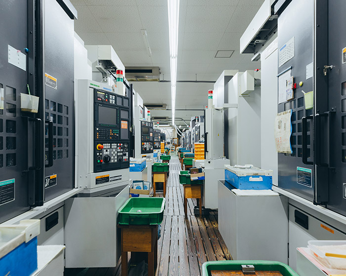 加工機１３０台以上完備